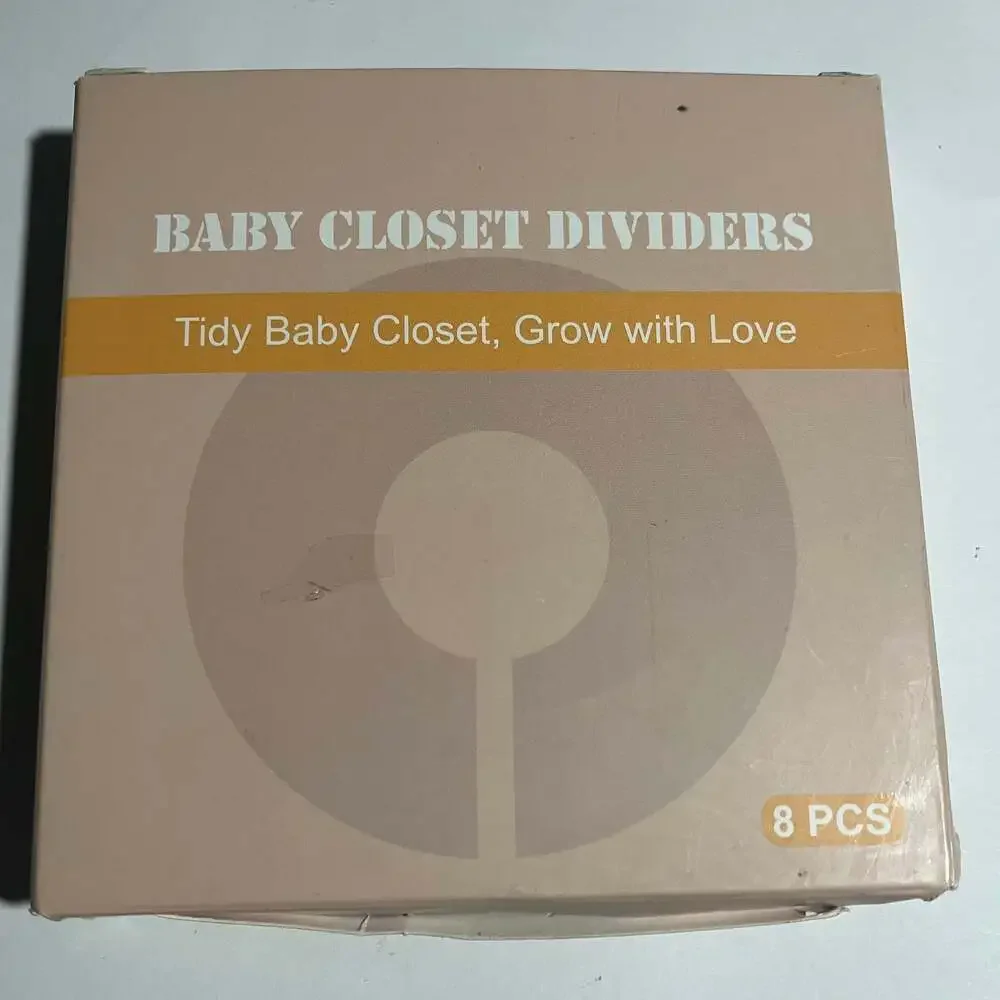 8-Piece Baby Closet Divider Set, Neutral Earth Tones, Newborn to 24+ Months